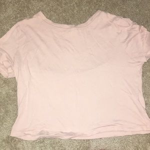 Forever 21 beige pink crop top